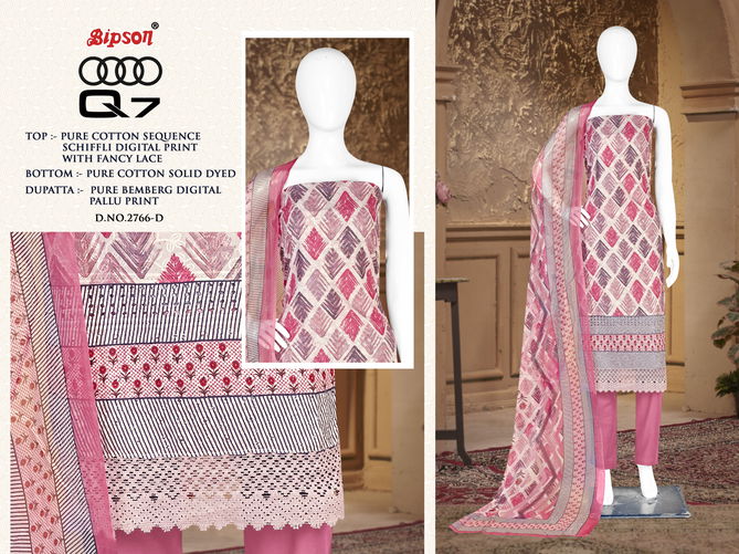 Audi Q7 2766 By Bipson Cotton Non Catalog Dress Material Wholesale Price In Surat 